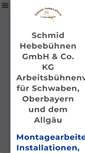 Mobile Screenshot of hebebuehnen-schmid.de