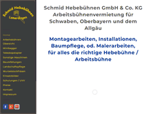 Tablet Screenshot of hebebuehnen-schmid.de